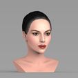 untitled.248.jpg Beautiful brunette woman bust ready for full color 3D printing TYPE 9
