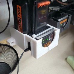 1.jpg Black and Decker 40v battery charger holder wall mount.