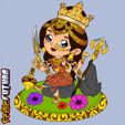 SQ-7.jpg Chibi Durga - The Victorious Conqueror [Easy Paint]