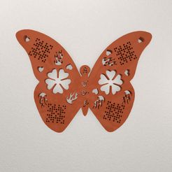 Butterfly-Wall-Decoration-WARAJ57-Preview.jpg STL file Butterfly Wall Decoration WARAJ57・3D printable model to download