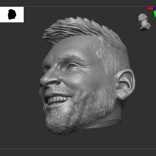 🗺️ Messi・ STL File for 3D printing・Cults