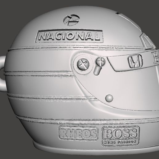 AYRTON SENNA HELMET 3D model