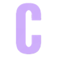 C.stl Simple uppercase alphabet- Abecedario mayuscula sencilla