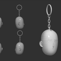 Saitama-KeyChain.jpg Saitama Keychain 3D print model