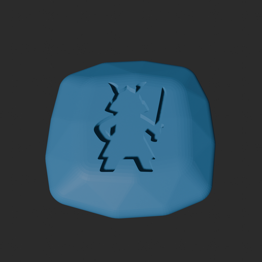 Samurai Stone - 3D Printable Game Token