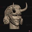 07.jpg Loki Head - Tom Hiddleston - Loki TV series 2021 - High Quality 3D print model