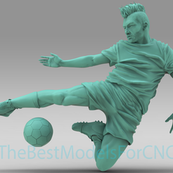 Soccer-Player.png 3D Model STL File for CNC Router Laser & 3D Printer Soccer Player
