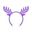 Elk Moose Headband STL.stl Elk Moose Headband