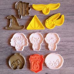 9a39394b-fca0-444d-b0c5-a168d64a255a.jpg Archivo STL HARRY POTTER CORTANTES DE GALLETAS・Modelo imprimible en 3D para descargar
