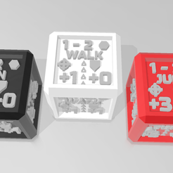 Preview.png STL file BattleTech Movement Dice Tokens・Model to download and 3D print