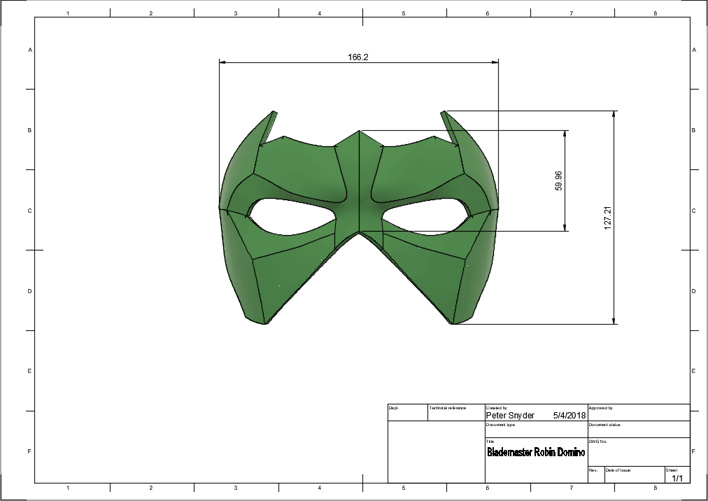 d1.png Fichier STL Masque BladeMaster Robin Robin・Modèle pour impression 3D à télécharger, VillainousPropShop