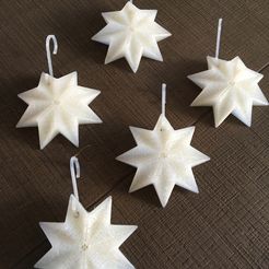 christmas decoration star a by ctrl design.jpg Fichier STL Etoile de décoration de Noël・Objet imprimable en 3D à télécharger