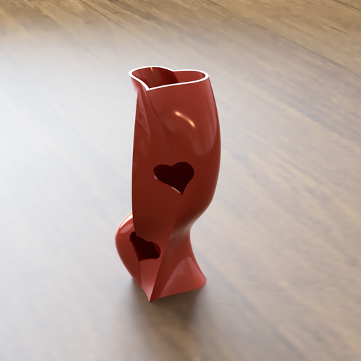 Pot.png.png STL-Datei Heart / Heart Pencil Pot herunterladen • 3D-druckbare Vorlage, Azo755