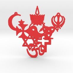 625x465_2991037_8095822_1429742515.jpg STL file All Religions Pendant・3D printable design to download