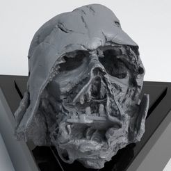 melted-darth-vader-helmet-star-wars-skull-3d-print-model-3d-model-obj-mtl-stl.jpg Melted Darth Vader Helmet - Star Wars Skull 3D Print model