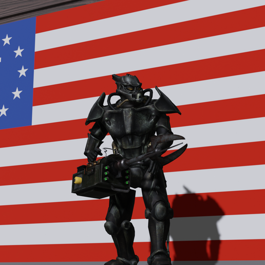 🆕 Fallout 3 and New vegas art style XO2 Enclave Power armor printable ...