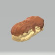 e2.png Dessert Miniature - Chocolate Eclair 1:12 Scale Photo Scan Realistic Miniature