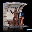 Star Wars Millennium Falcon Corridor Diorama Display для фигурок 3,75" и 6"