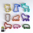 cults aanimales amiferos.jpg FONDANT COOKIE CUTTER MOLD OF ANIMAL MAMMAL FONDANT 3D PRINTING MODEL