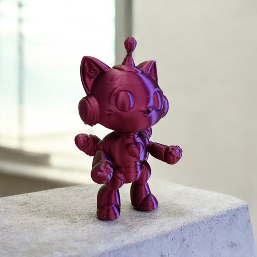 Robot cat 3D model preview