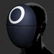 12.jpg STL file Squid Game Mask - Soldier Mask Cosplay 3D print model・3D printable design to download