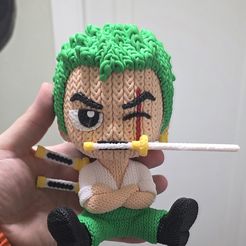 🧸 Zoro Crochet - Knitted - Multiparts・3D Print with the Bambu