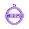 nissan keychain open v2.stl Nissan keychain 2 versions