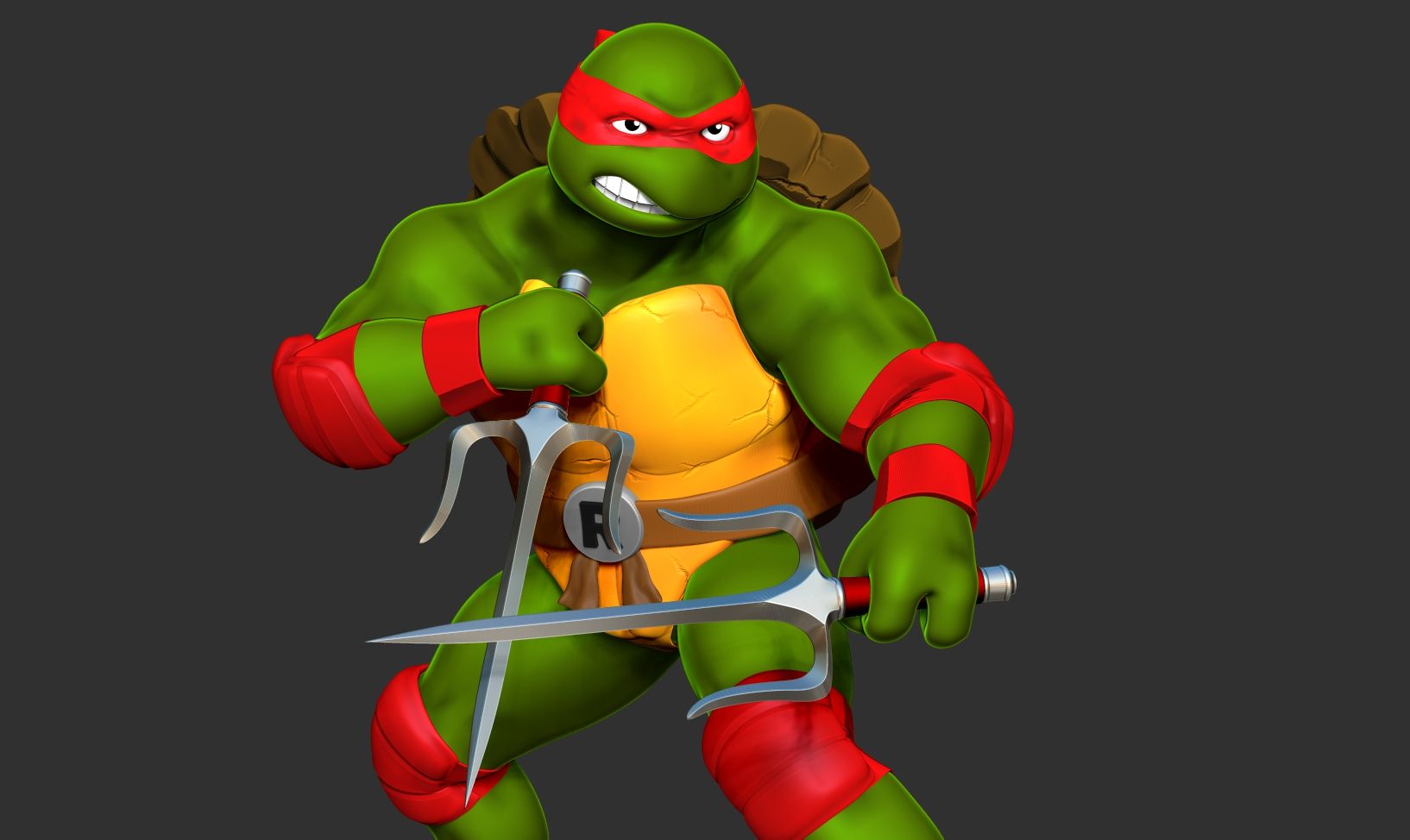 Close2.jpg Fichier 3D Raphael - Tortues Ninja de Teenage Mutant・Plan à imprimer en 3D à télécharger, nlsinh