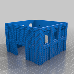Walls.png Download free STL file HO Scale Coal Pit Head • Design to 3D print, kabrumble
