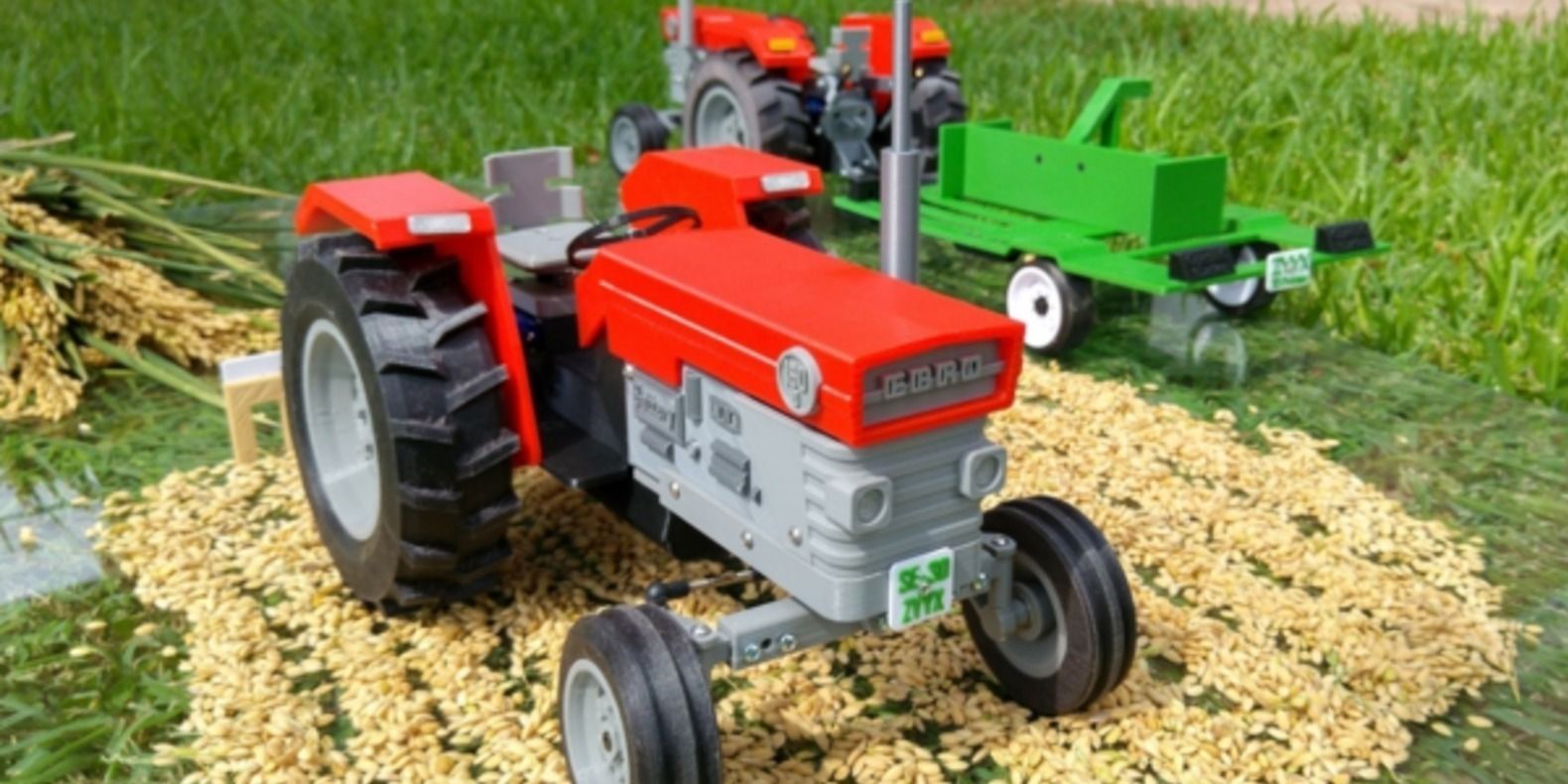 Un tractor teledirigido impreso en 3D