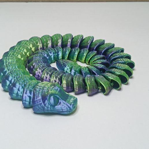 Flexi Snake - Print in Place No Supports