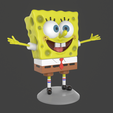 2.png Spongebob Happy sculpture 3D print
