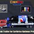 Ge ame CES CT Drink Trailer for Transformers Earthrise Optimus Prime