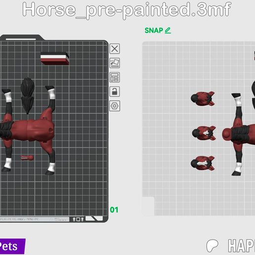 Flexi_horse__color_pattern_1v2.jpg Caballo realista de juguete flexible (nº 65)