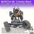 MRCC_MrCrawley_Basic_04.jpg MyRCCar Mr. Crawley Basic. 1/10 RC Rock Crawler Chassis with Customizable Wheelbase from 253 to 313mm