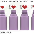 24.png Fichier STL MICRO COUPEUR D'ARGILE POLYMÈRE COEURS * 4 SIZE/COPRIGHTED LICENSE/EULITEC.COM・Modèle à imprimer en 3D à télécharger