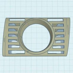 Audi_A5_Vent_Gauge_Pod.jpg Archivo STL Audi A5 lado del conductor de ventilación medidor pod・Objeto imprimible en 3D para descargar