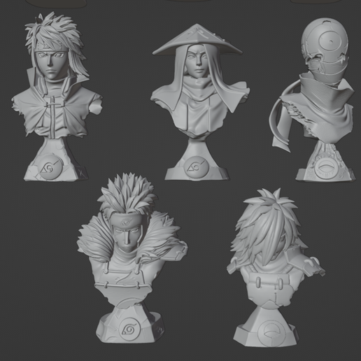 Captura-de-pantalla-2025-10-10-231624.png Pack Figuras Naruto STL – Itachi, Sasuke, Kakashi, Tsunade – Anime 3D Models Printable Fan Art