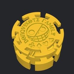 Captura-de-Pantalla-2023-08-16-a-las-18.20.19.jpg STL file GRINDER -ONE PIECE- LOGO 1 GRINDERKING 70X70X30 MM PRINTING ON SITE WITHOUT SUPPORTS.・Design to download and 3D print
