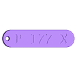 targhetta p177x.stl llaveros P177x