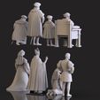 1.140.jpg Medieval Nobility Clergy Figures Renaissance Royal Court STL 3D print model