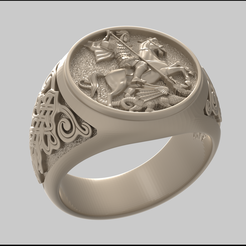 Saint-George-Ring-3D-print-file-pic-1.png Файл STL Файл 3D-печати кольца Святого Георгия・3D-печатная модель для загрузки