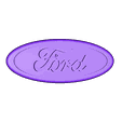 fordlogo.STL Free STL file ford logo・Object to download and to 3D print