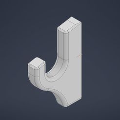 Single-Sword-Wall-Holder-ren.jpg Free STL file Single Sword Wall Hanger・3D printable object to download, echo3dimensions