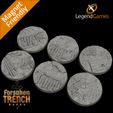 60mm-Trench-Base-Plain-Thumbnail.jpg 60mm Round LegendGames Forsaken Trench crusades Plain bases