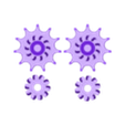 No Support Sprockets.stl Kette und Zahnräder Fidget Spinner