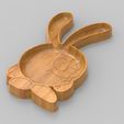 ornek.43.jpg Rabbit Serving Tray, Cnc Cut 3D Model File For CNC Router Engraver, Plate Carving Machine, Relief, serving tray Artcam, Aspire, VCarve, Cutt3D