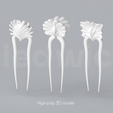 Hair_Pins_PSD_3.png Hair Accessories 3D STL Bundle - 11 Hair Sticks, Pins, and Combs Models for Resin Printing (Digital Download)