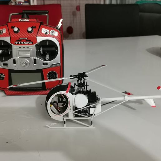 🚁 schweizer 300 semi scale rc helicopter on xk k123 mechanic