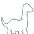 BRONTOSAUR_2.jpg cookie cutter - DINOSAURUS (BRONTOSAURUS)
